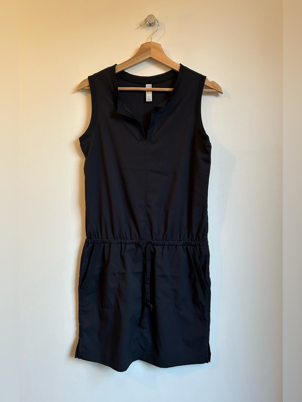 Lolë Women's Black Sleeveless Travel Active Sports Dress XS